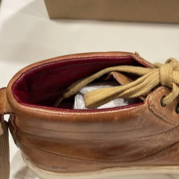 BED STU ROSSELA TAN RUSTIC HIGH TOP LEATHER SNEAKER MADE IN LEON, MEXICO SIZE 9 - Picture 9 of 13